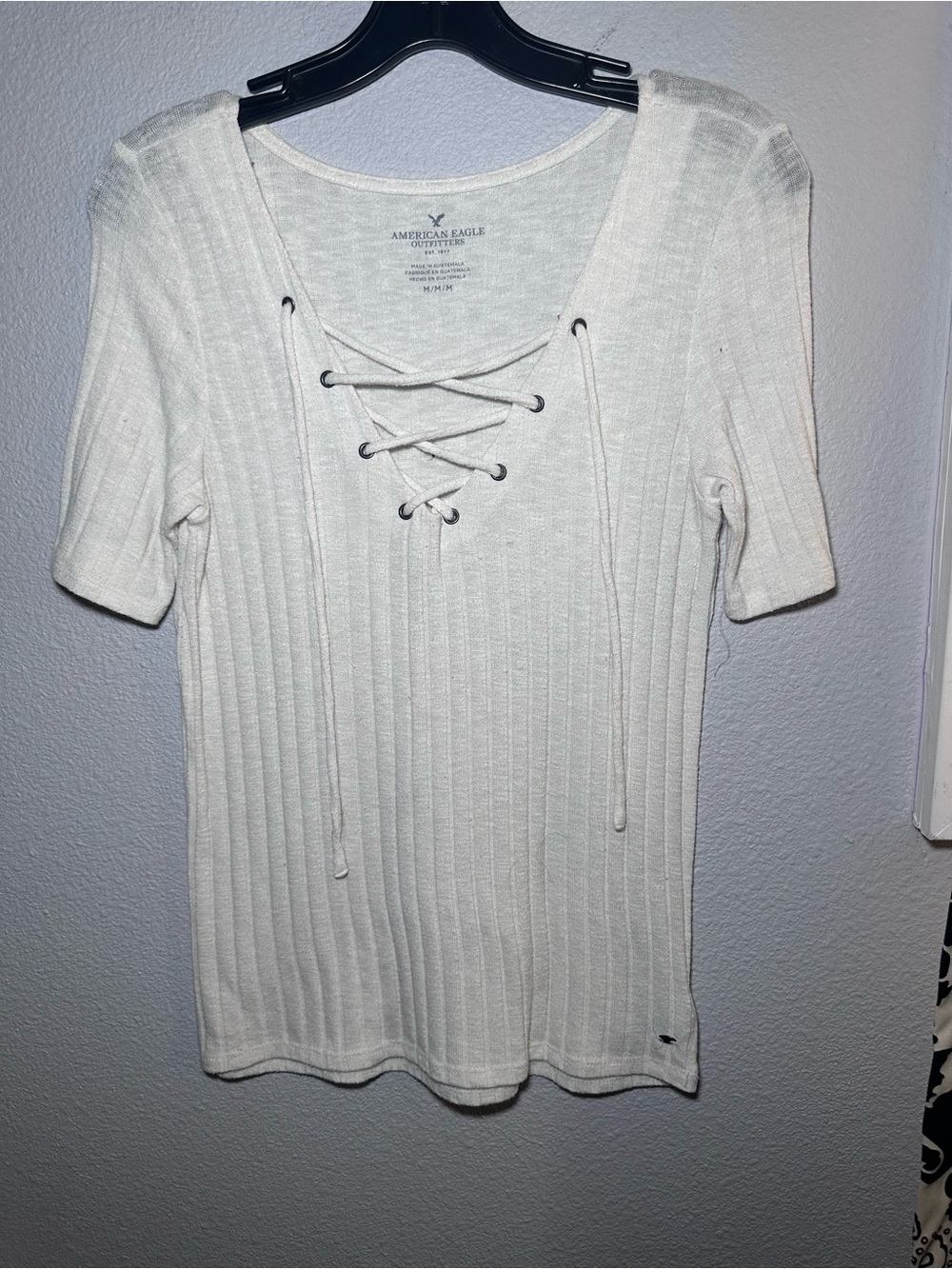 American Eagle Outfitters soft and sexy Ribbed Lace-Up